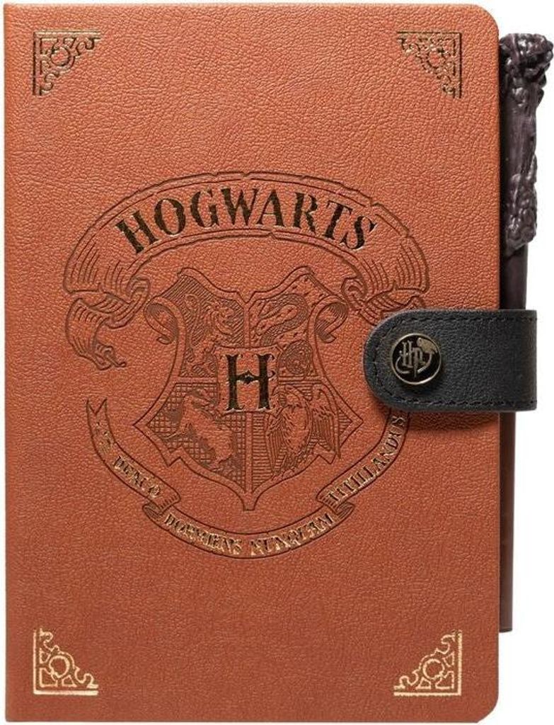 Harry Potter A5 Premium-Notizbuch mit Zauberstab-Stift