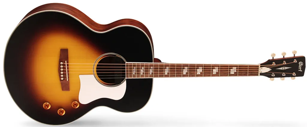 Guitare Électro-Acoustique Cort CJ-Retro Jumbo en Finition Vintage Mate