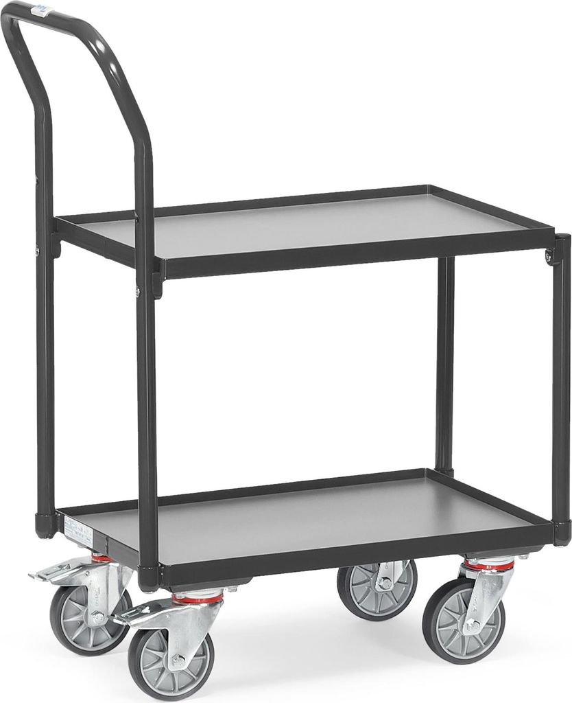 Fetra Etagenroller + Rohrschiebebügel 2 Etagen, Ladefl. 605 x 405mm, 135400/7016 135400-7016