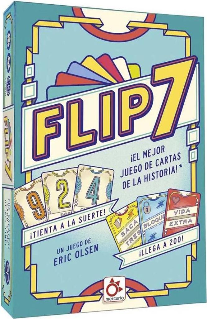 Mercurio Flip 7 Kartenspiel Blau Blau One Size