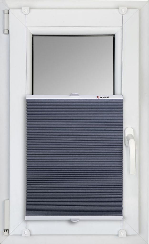 THERMO WABENPLISSEE 100% VERDUNKELNDFALTROLLO JALOUSIE (Dunkelgrau PM05, 35x150 cm)