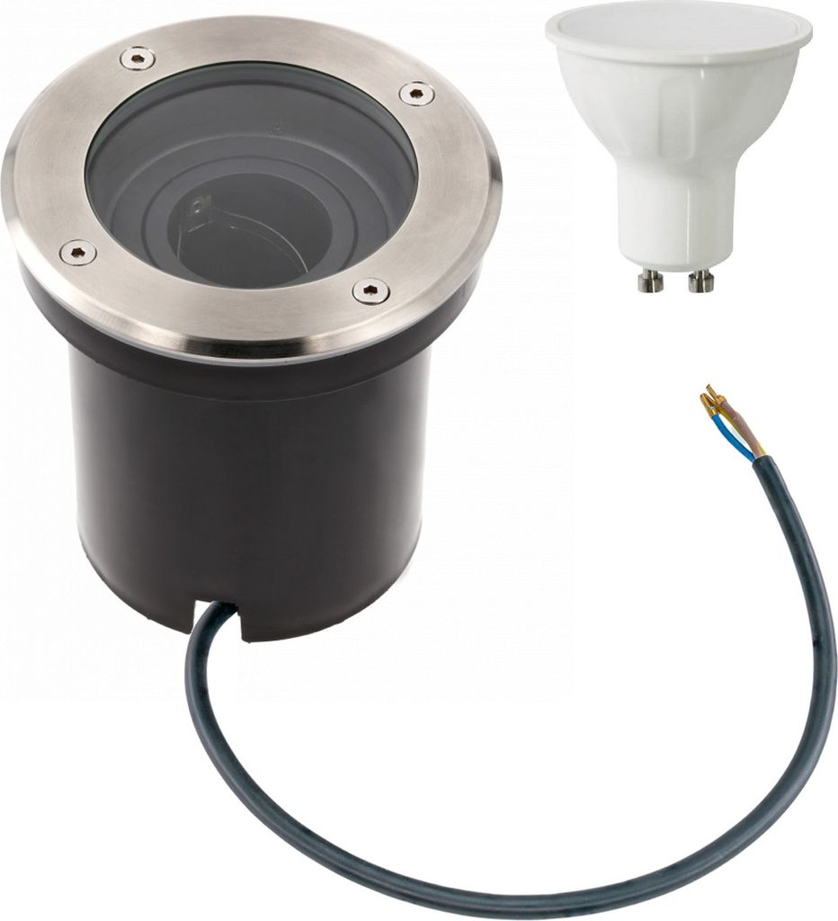 5 Watt runde LED Einabu Boden-Spot Bodenleuchte Produktbild 