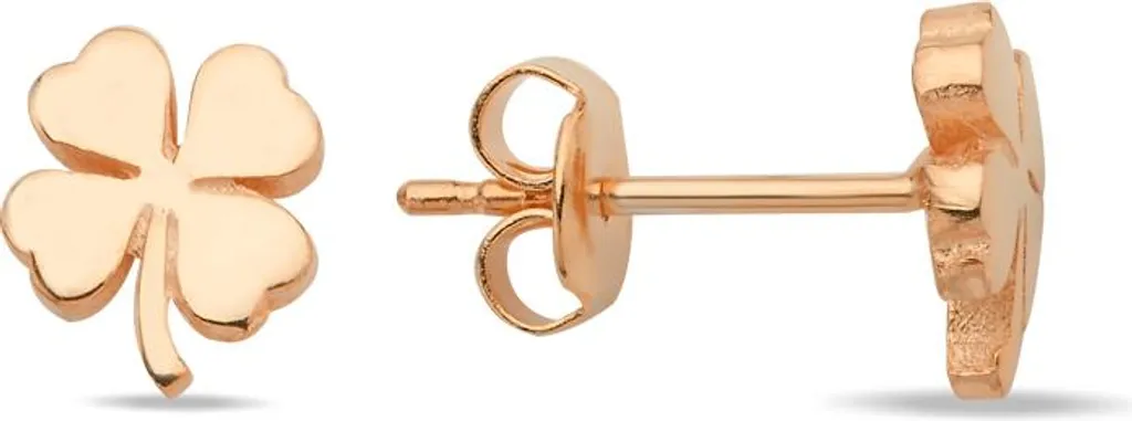 Boucles d'oreilles argent 925 hypoallergéniques trèfle anti-ternis