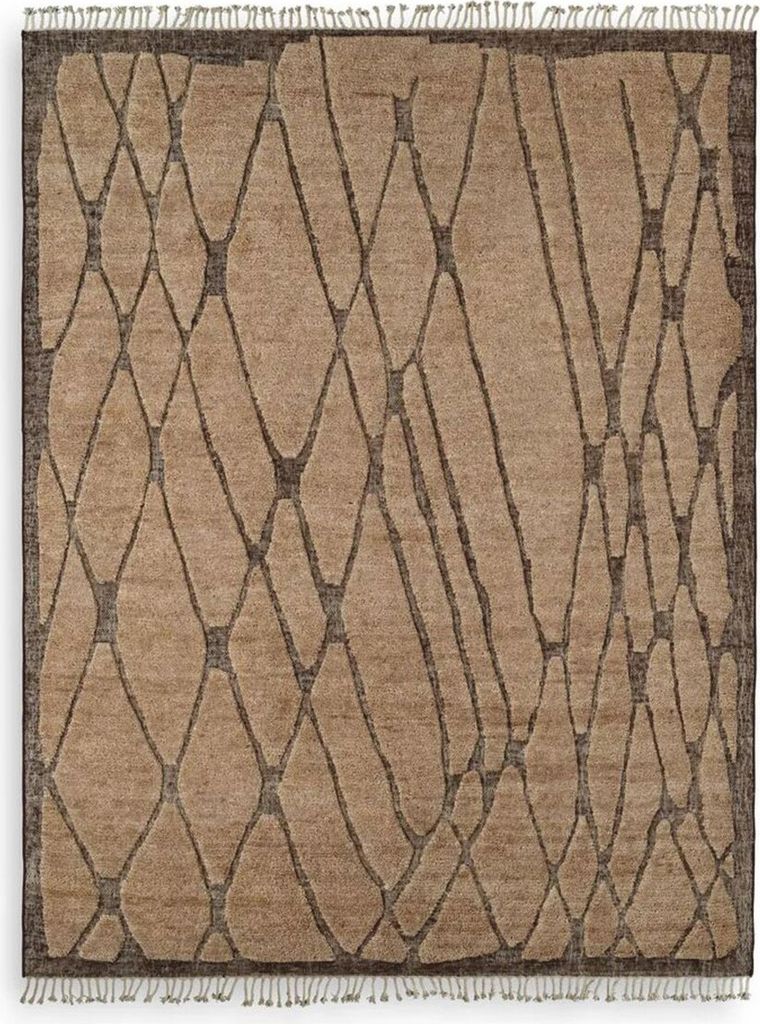 Casa Padrino Luxus Wohnzimmer Teppich Beige / Braun - Verschiedene Größen