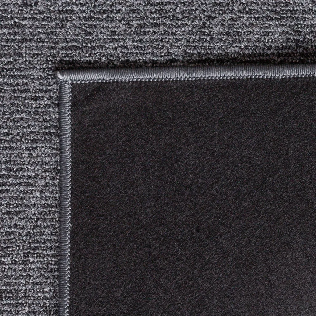 Grand tapis de salon anthracite tissage plat 240x340 cm style épuré