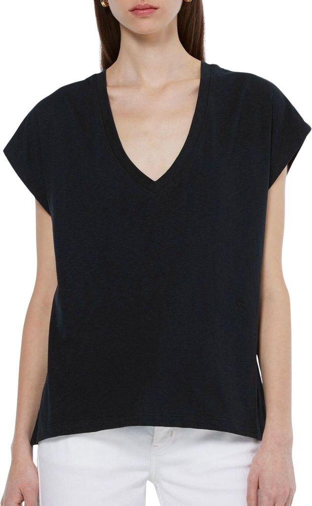 Scotch & Soda Core Slub V-neck Shirt Damen