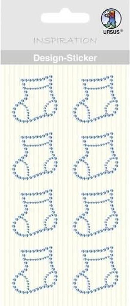 URSUS Designsticker Baby Socke hellblau
