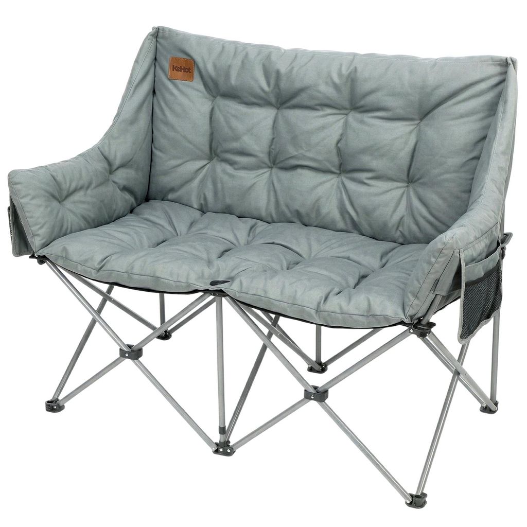 Doppel-Campingstuhl · Klapp-Outdoor-Loveseat · 6 cm dickes Produktbild 