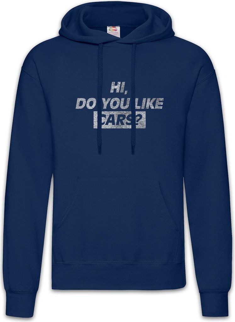 Urban Backwoods Do You Like Cars, Herren Hoodie, Farbe: Navy, Größe: S