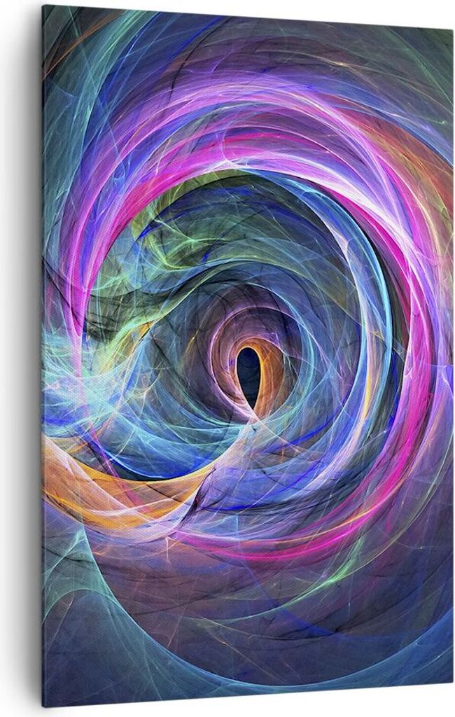 Bild auf Leinwand - Leinwandbild - Einteilig - Abstraktion modern - 80x120cm - Wand Bild - Wanddeko - Wandbilder - Leinwanddruck - Wanddekoration -...