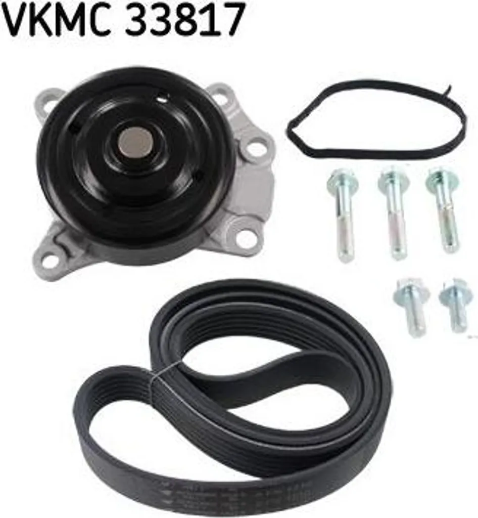 Réparer fuite pompe à eau et bruit courroie C1 Aygo Yaris VKMC 33817