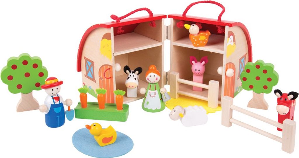 BigJigs Mini Animal Farm - gioco educativo e interattivo Immagine del prodotto 