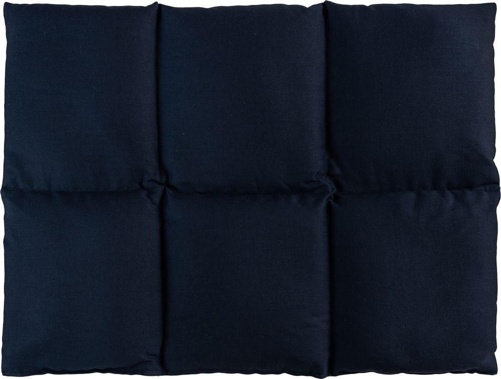 Giraffenland Kirschkernkissen groß 40x30cm 6-Kammer - dunkelblau - z.B. Rücken - Bauch - Wärmekissen Körnerkissen für Mikrowelle und Backofen ...