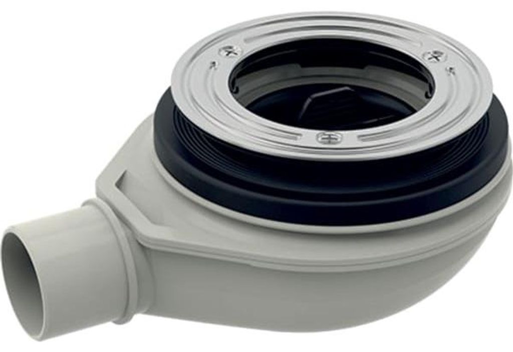 Geberit Duschwannenablauf d90, Sperrwasserhöhe 30 mm, Abgang aus PP, 150.580.00.1