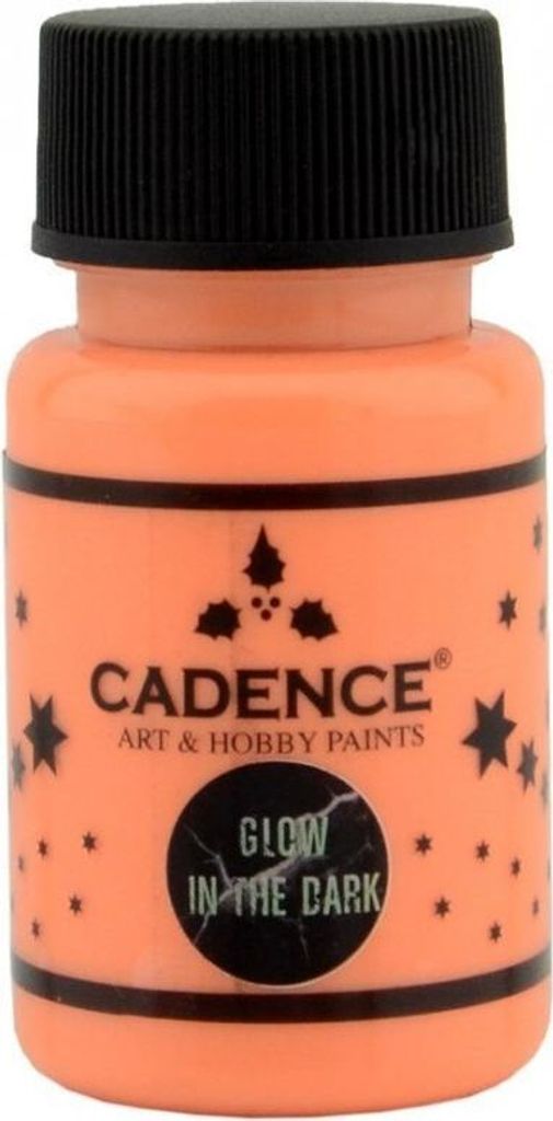 Cadence Glow in the Dark 50ml - Nachtleucht Farbe Orange Produktbild 