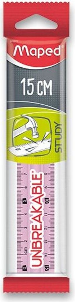 Lineal Maped Study Unzerbrechlich 15 cm, Farbenmix