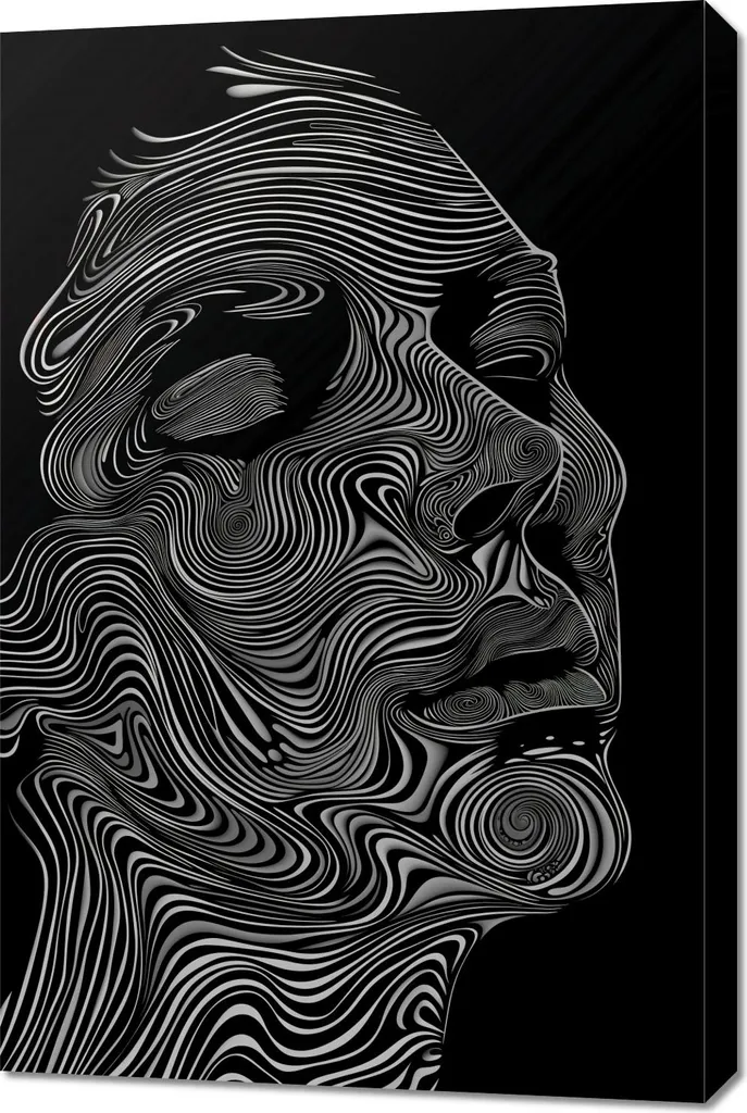 Image 60 x 90 cm Fissures et contours pour Habiller un Mur Blanc Vide