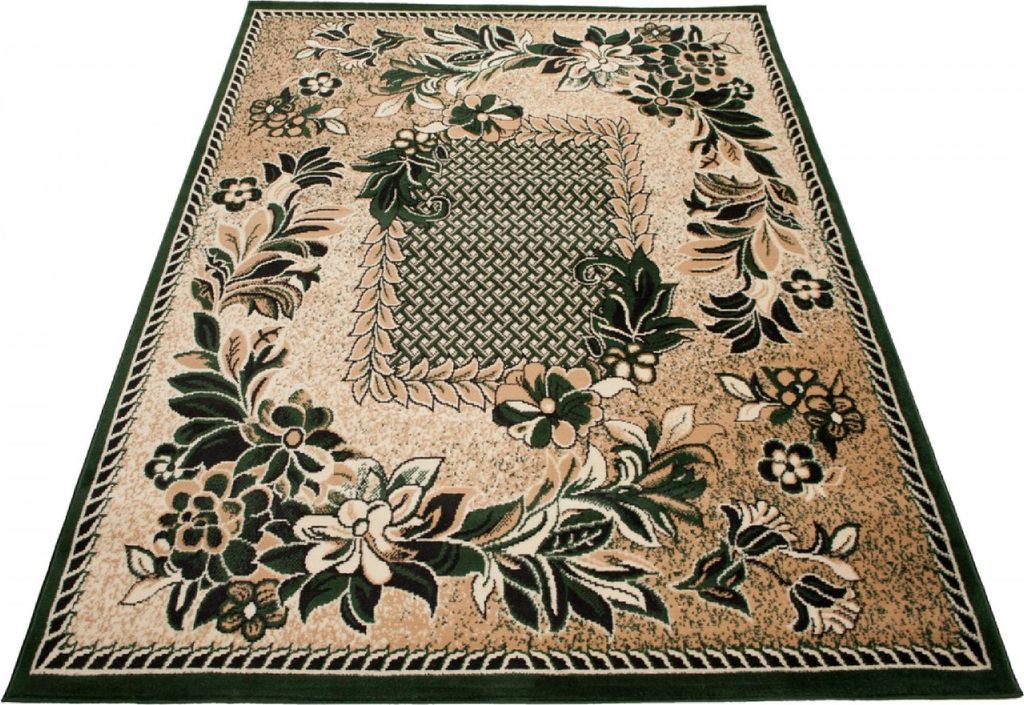Tapiso Teppich ATLAS Design Blumen beige grün 180 x 250 cm Produktbild 