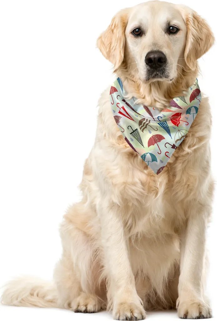 Bandana Cane ABAKUHAUS Motivo Pioggia Grunge 40x40 - Stile e Comfort