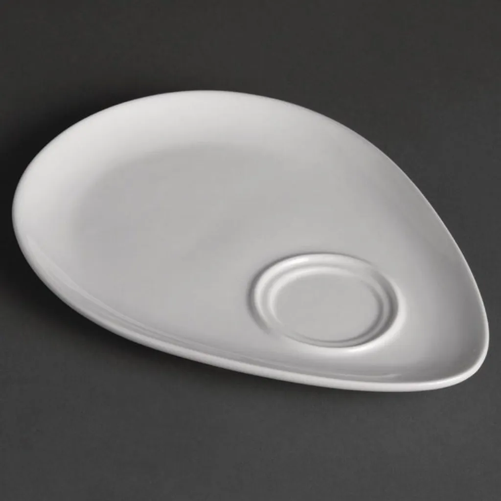 Olympia Whiteware Piatti Snack 24cm in Porcellana (Set 12) per Buffet