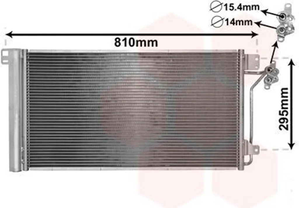 Condenseur de climatisation Van Wezel 58005315 pour VW Multivan T5 TDI