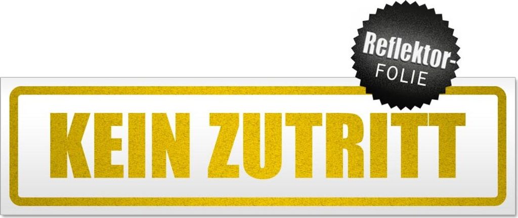 Kein Zutritt Magnetschild Schild magnetisch