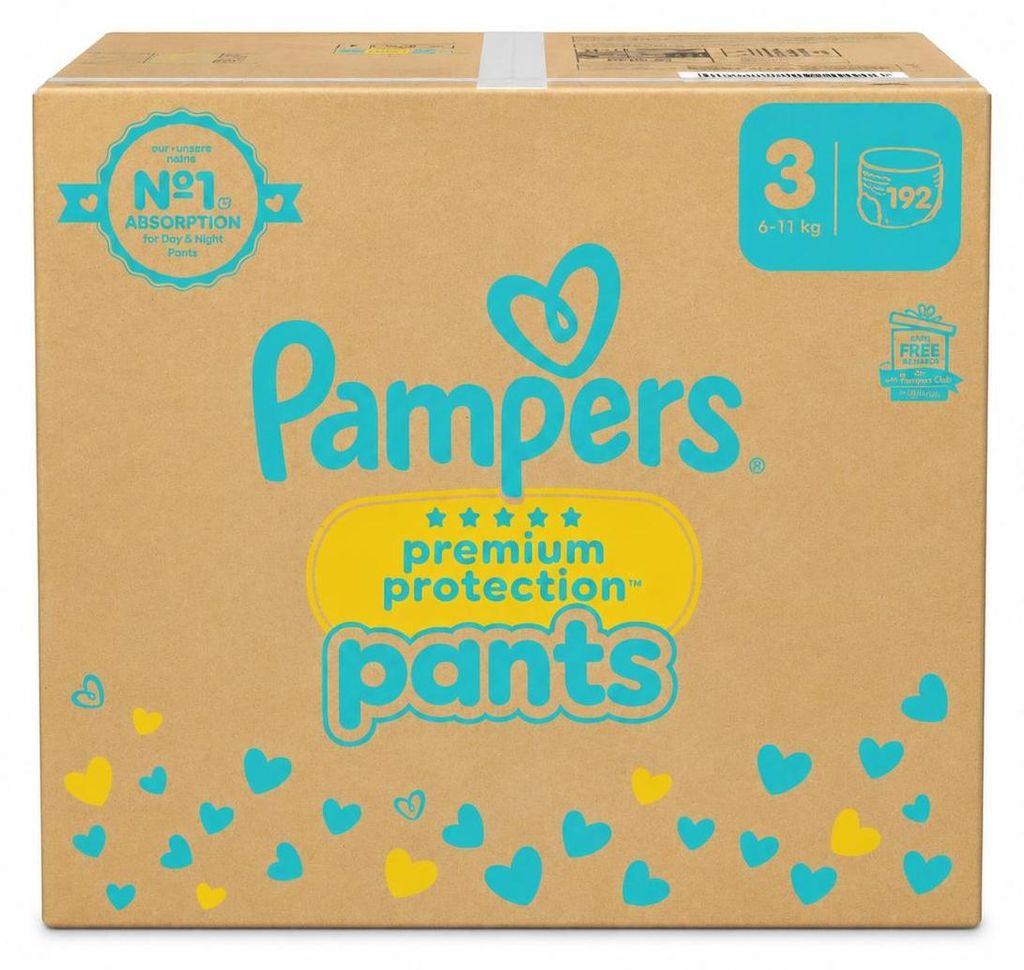 Pampers Premium Protection Couches taille 3 192 pièces - 3 Image du produit 