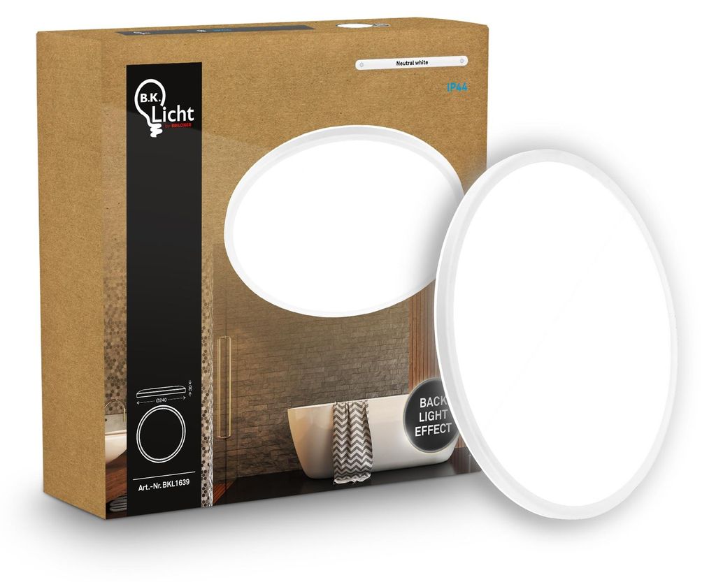 LED plafondlamp, LED paneelverlichting, plat, indirect Productafbeelding 