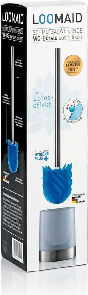 WC-Bürstengarnitur Loomaid edelstahl/blau mit Silikonkopf Produktbild 9