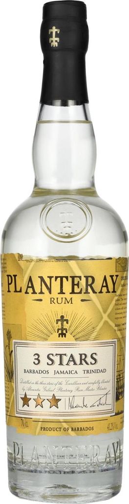 Planteray 3 STARS Rum 41,2% Vol. 0,7l