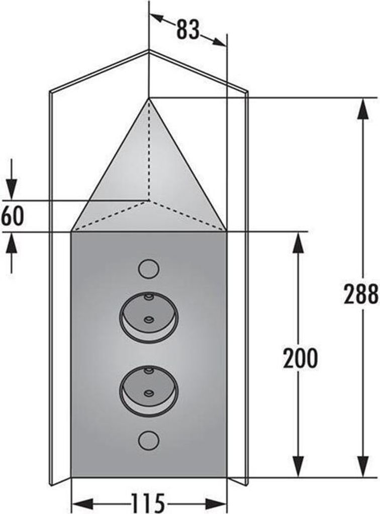 Naber Eck-Steckdosenelement Mira ES3 schwarz matt 7053141 Produktbild 7