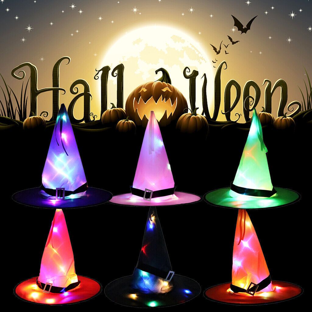 6 STK Halloween Glühender Hut, Witch Glowing Kaufland.de