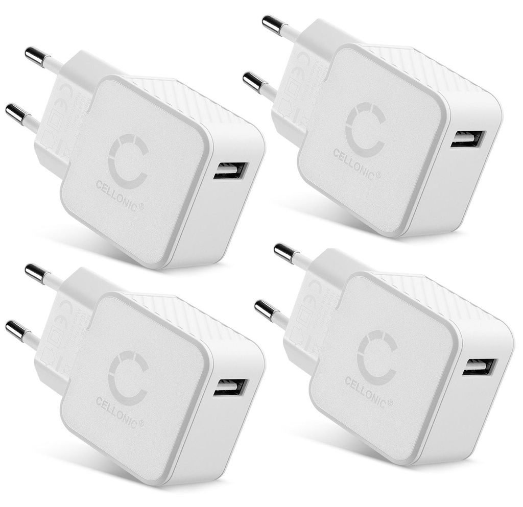 CELLONIC Ricarica rapida: Caricatore USB (4pack) per Immagine del prodotto 