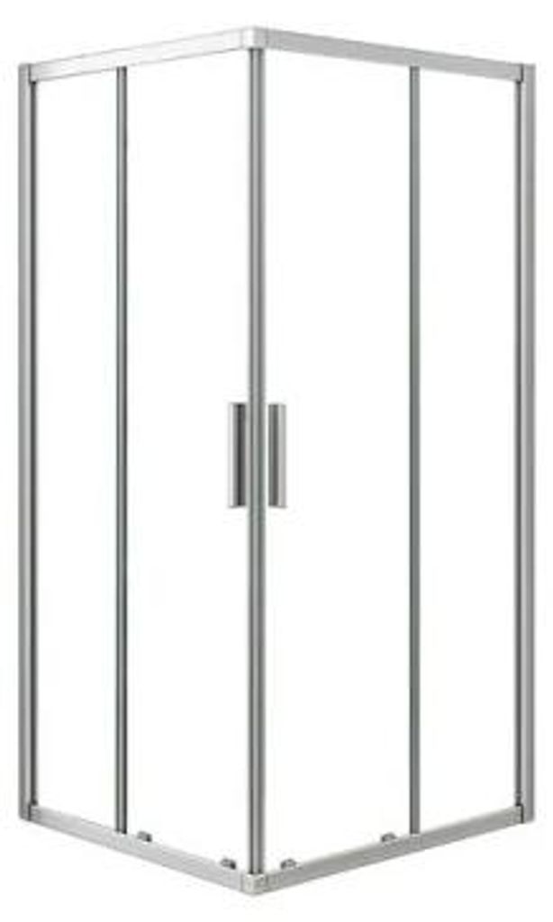 AICA 80x80x185cm 5mm ESG Eckeinstieg Schiebetür eckdusche Produktbild 