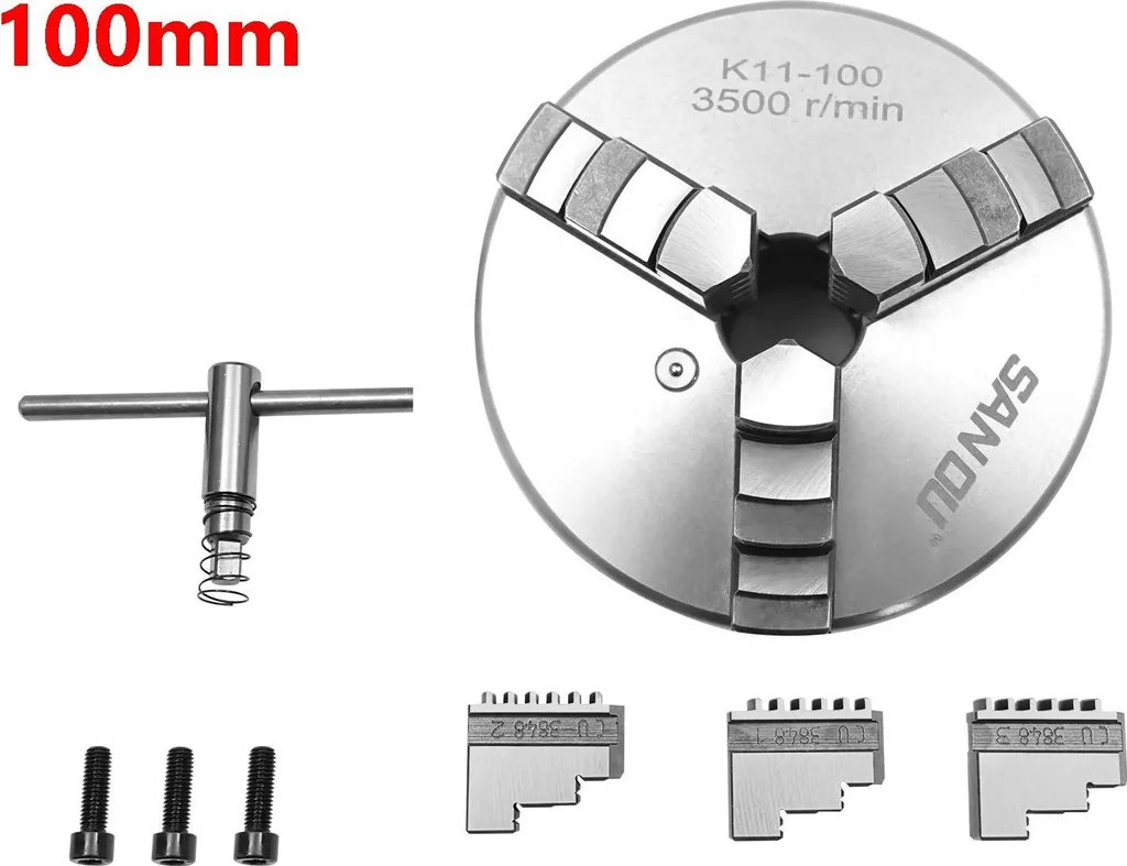Mandrin à 3 mors à centrage automatique 100 mm haute précision K11-100
