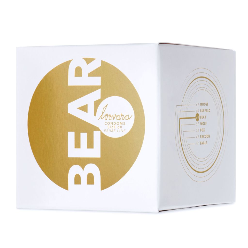 LOOVARA Kondome BEAR hauchzart 12 Stück - Größe XL 60 mm - Produktbild 