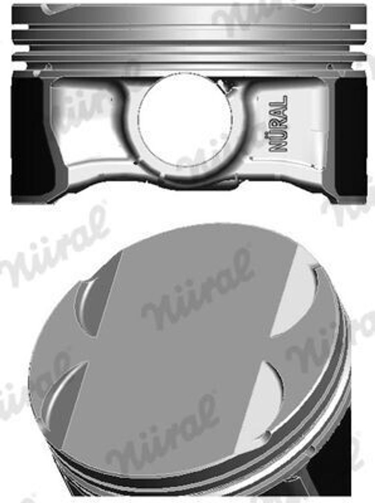 NÜRAL 87-425300-00 Kolben für BMW 3 Limousine (E46) 5 Limousine (E60) 5 Touring (E61) 5 Limousine (E39) 3 Touring (E46) X3 (E83)