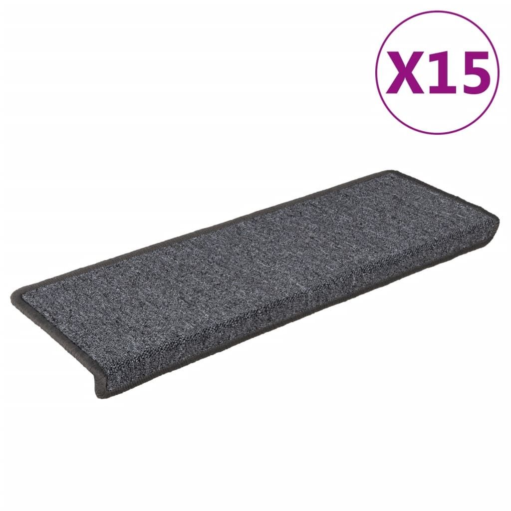 vidaXL Podkładki pod stopy 15 sztuk 65x21x4 cm ciemnoszare Zdjęcie produktu 
