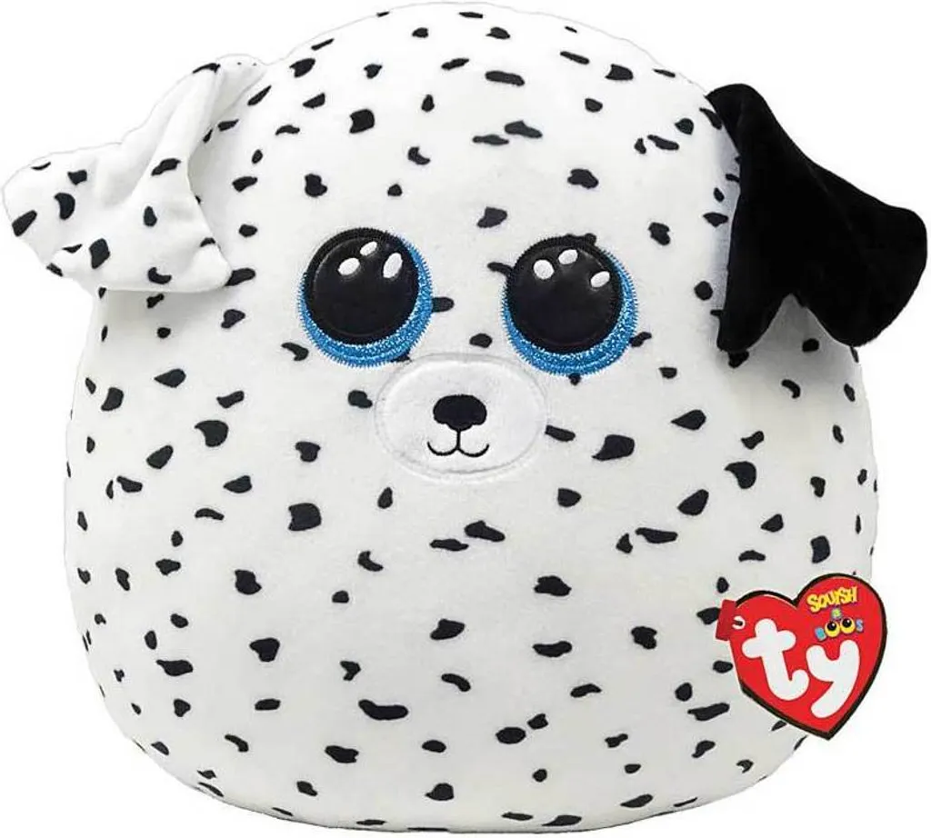 Coussin Peluche Chien Ty Squish A Boo 31 cm - Doudou Moelleux et Souple