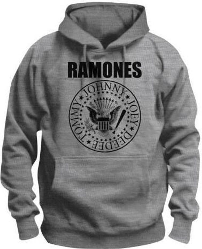 Ramones - Kapuzenpullover für Herren/Damen Uni RO139 (S) (Grau)