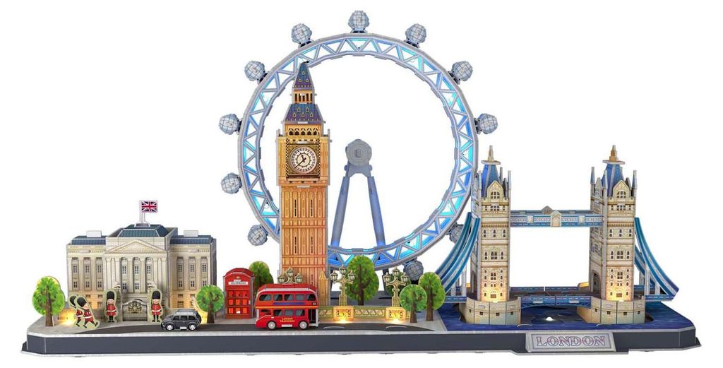 Puzzle 3D Londyn Cityline LED L532h Cubic Fun 20532 Zdjęcie produktu 