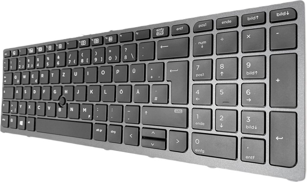 DEUTSCHE - Tastatur mit Beleuchtung LED , Trackpoint kompatibel für HP ZBook 17 G3 (T7V63EA)