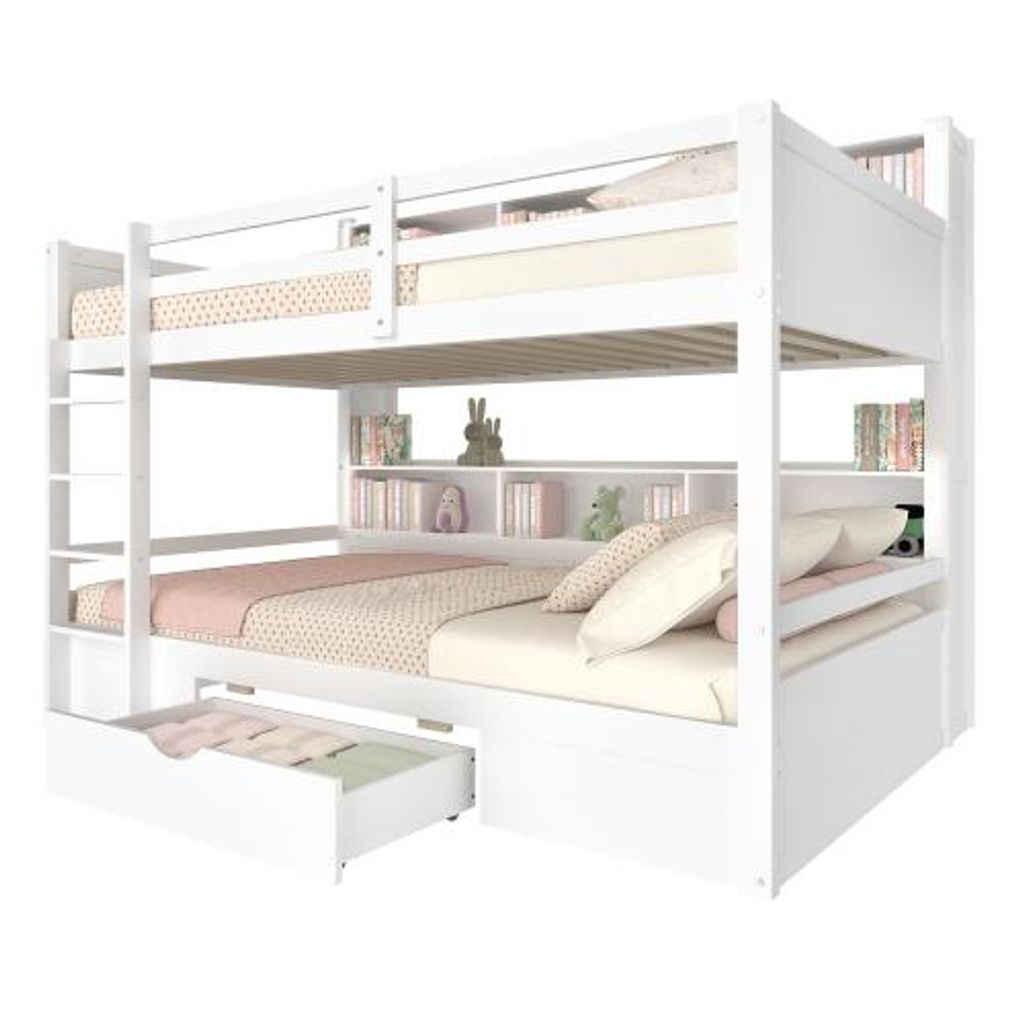 Etagenbett mit 2 Schlafgelegenheiten und Lattenrost, 90x200 Produktbild 