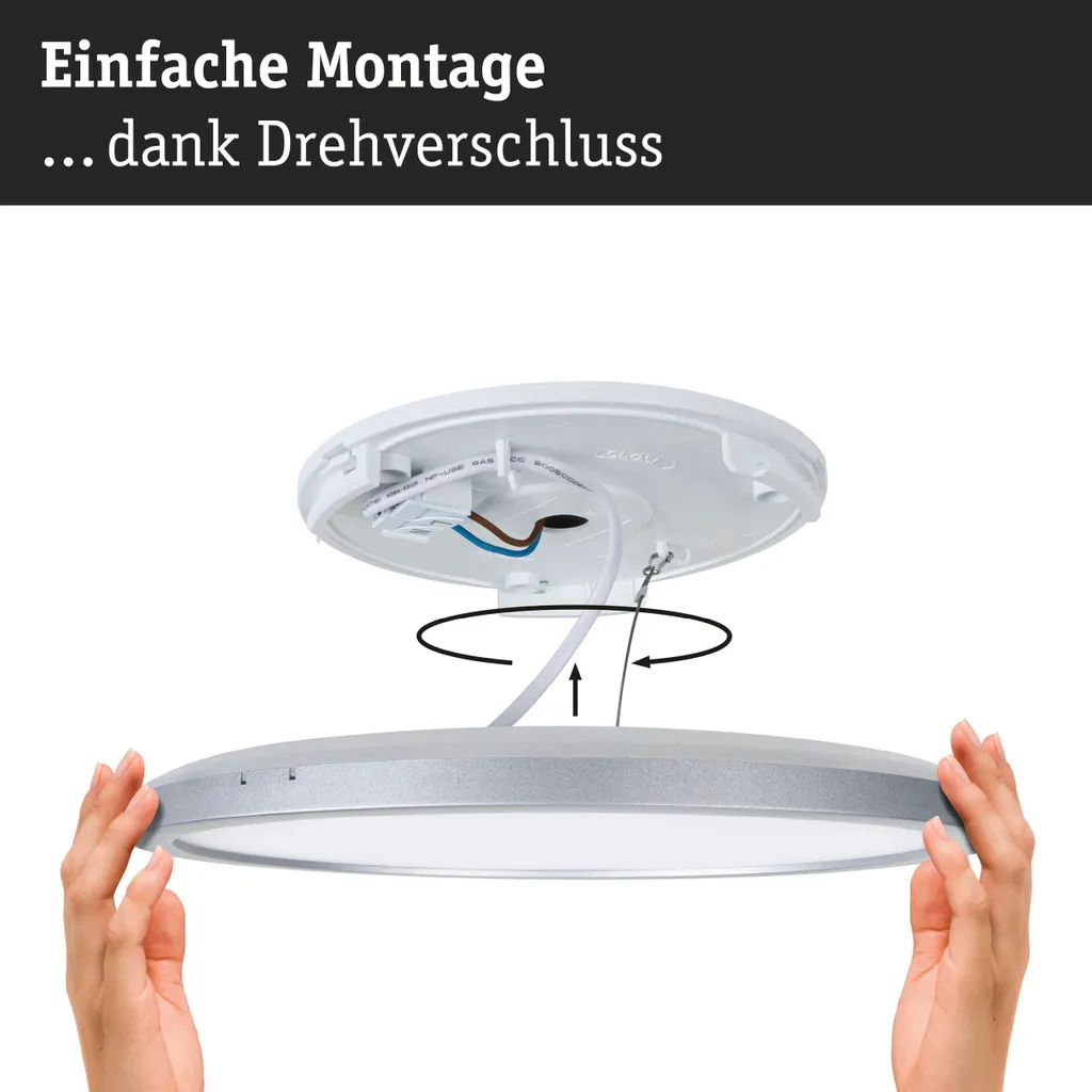 Plafonnier Panneau LED Carré Alya Paulmann pour Éclairage de Plafond - 7