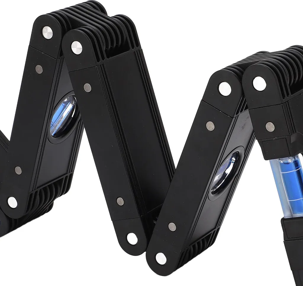 Niveau à bulle flexible multi-angle en aluminium pour espaces difficiles - 15