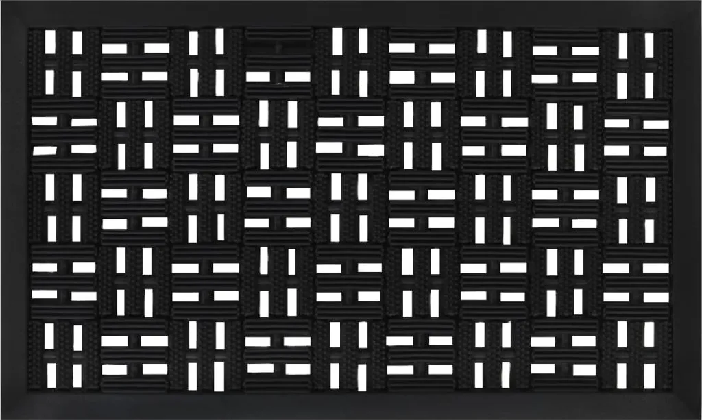 Tapis de porte extérieur 45x75 cm en caoutchouc résistant aux intempéries