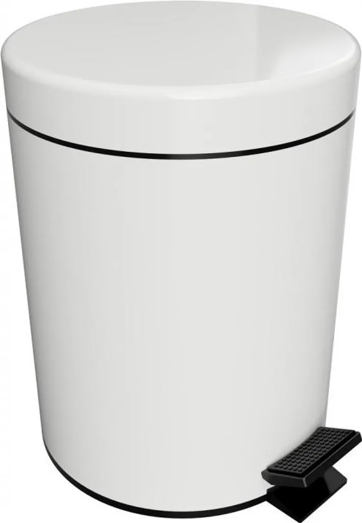 Pattumiera 5L Bianca Soft Close: Cestino di Design per Piccoli Spazi