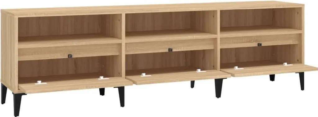 Mobile TV 150cm Rovere Sonoma Hommie - Facile Montaggio Legno - 6