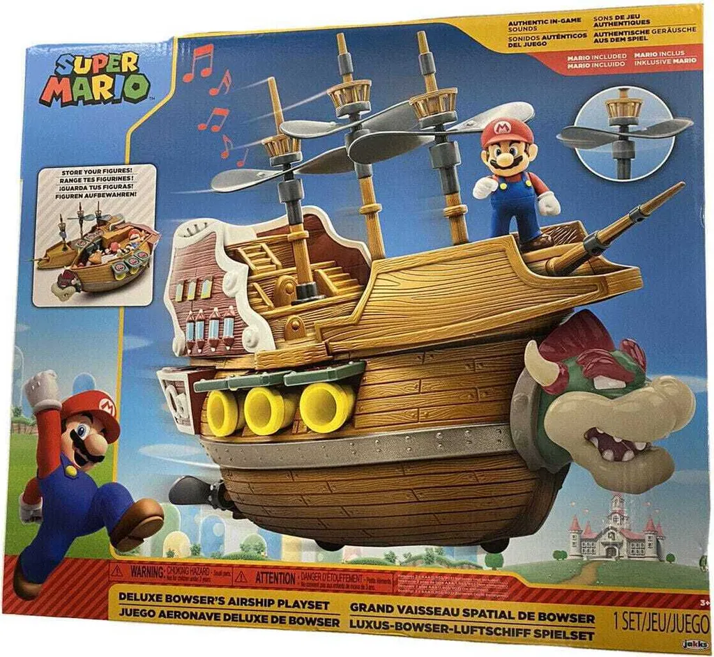 Dirigeable Bowser Super Mario avec Sons et Musiques - Jakks Pacific - 8