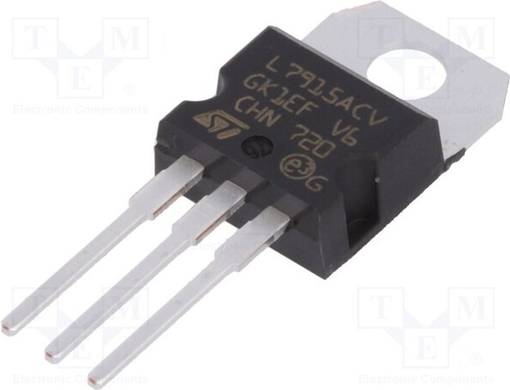 2x IC: Spannungsstabilisator 1,5A Linie,geregelt(nein) -15V THT L7915ACV Ungerege